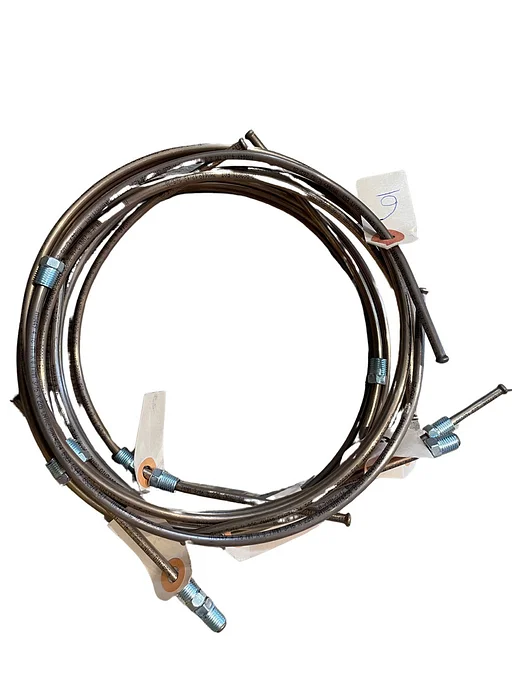 Volvo Remleiding set Duett 445 210 compleet voorgebogen origineel  86828 86829 667907667906  668921 668922 667907 Volvo onderdeel nr 70002PRO
