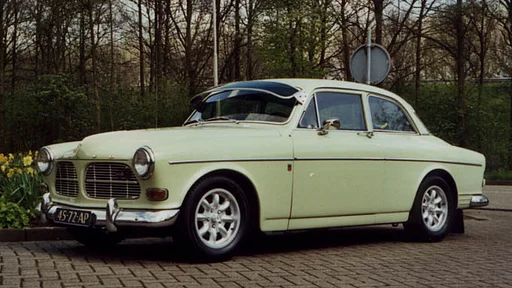 Volvo Zonnekap Amazon/duett blauw (eendelig) gangsterkap Volvo onderdeel nr 120ZB