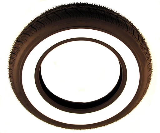 Volvo Band 165x15 Wit zijvlak 5cm breed (2 1/4inch) 165 R15 P Coker classic Volvo onderdeel nr 579811