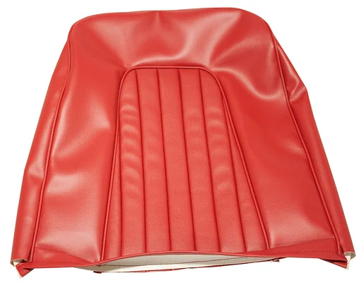 Volvo Bekleding P1800 Jensen stoel rug rood 301-176.303-213 Volvo onderdeel nr 665597