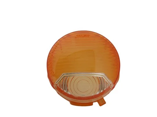 Volvo Glas knipperlicht P1800 oranje wit richtingaanwijzerglas amber wit  links of rechts bruikbaar Volvo onderdeel nr 668196