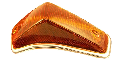 Volvo Glas knipperlicht 140 Links -1972 incl chroomrand richtingaanwijzerglas origineel Volvo onderdeel nr 676307