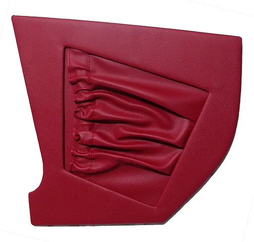 Volvo Bekleding P1800S zijpaneel +tas links+ rechts SET  voor rood incl 691035 Volvo onderdeel nr 691034