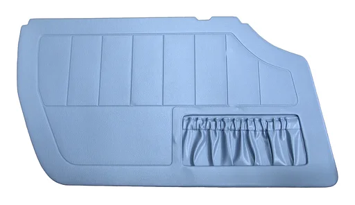 Volvo Bekleding P1800ES deur Links blauw SET incl rechtser nr 696672 Volvo onderdeel nr 696670