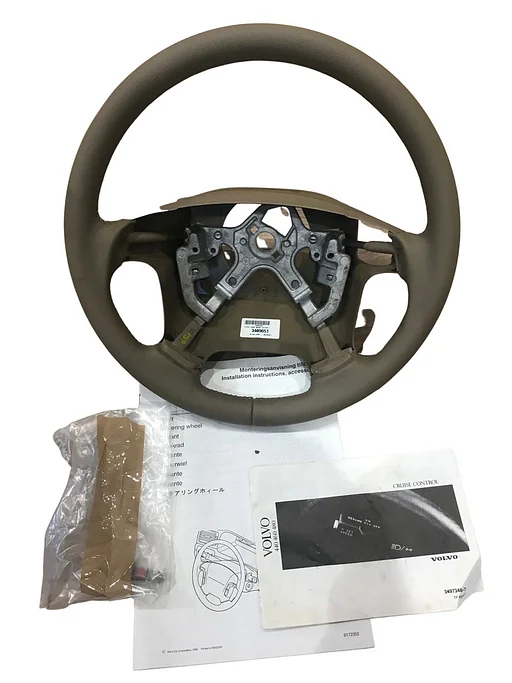 Volvo stuurwiel S80 oak leer nieuw beige/zandkleur Volvo onderdeel nr 9485245