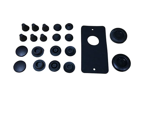 Volvo Rubber doorvoer schutbord 140 -1973-1974 complete set Volvo onderdeel nr 395402