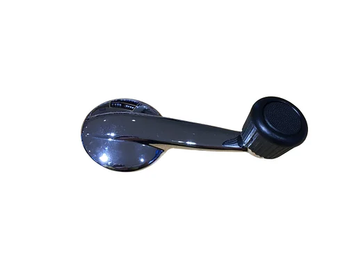 Volvo Portier ruit opener raamslinger handle binnen P1800+140+164  met zwarte knop Volvo onderdeel nr 687895