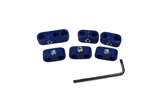 Volvo Bougiekabel bevestigingsset - Blauw - 5 dlg Volvo onderdeel nr 662047