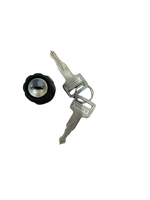Volvo Slot dashboardkastje 240+260 1981+ (diam 21.6 mm) met 2 sleutels Volvo onderdeel nr 1304364