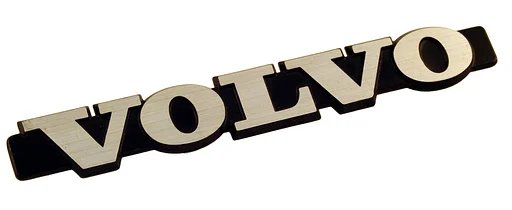 Volvo Embleem inchVOLVOinch koffer achter klep164+245+244 - 1984 niet meer leverbaar Volvo onderdeel nr 1201921