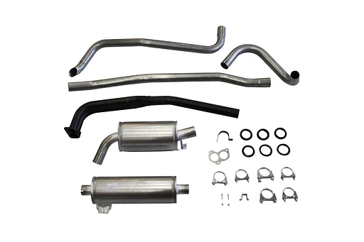 Volvo Uitlaatset 140 carburateur+injectie -1973 Sport Simons complete set incl montageset Volvo onderdeel nr 071K