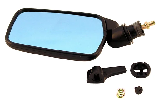 Volvo Spiegel 240+260 handmatig verstelbaar rechts compleet met handle1980+ Volvo onderdeel nr 1255681