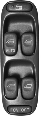 Volvo Schakelaar electrische ramen portier S70+V70+VX70 -2000 links in portier ruit bediening Volvo onderdeel nr 8638452
