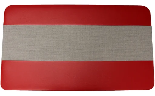 Volvo Bekleding PV544 B deurpaneel rood-grijs links 1960-1961 Volvo onderdeel nr 690344
