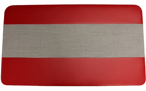 Volvo Bekleding PV544 B deurpaneel rood-grijs rechts 1960-1961 Volvo onderdeel nr 690345
