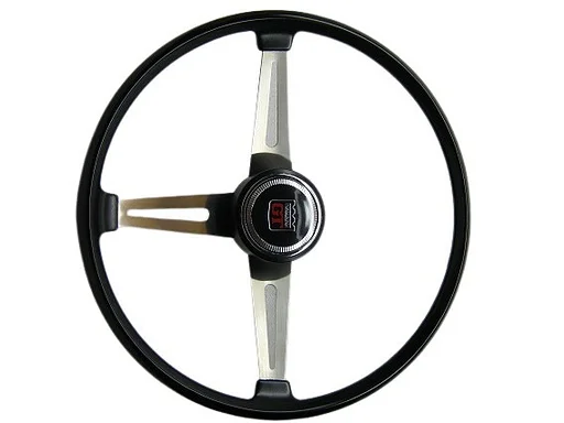 Volvo Stuurwiel Amazon 123 GT 38 cm diam repro zonder claxon dop met naaf Volvo onderdeel nr 672596