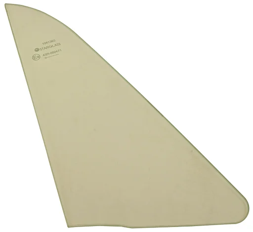 Volvo Ruit ventilatieruit glas rechts helder P1800 coupe  Volvo onderdeel nr 669400