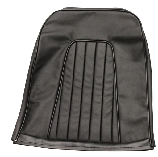 Volvo Bekleding P1800S stoelbekleding zwart leder rug deel Volvo onderdeel nr 690709