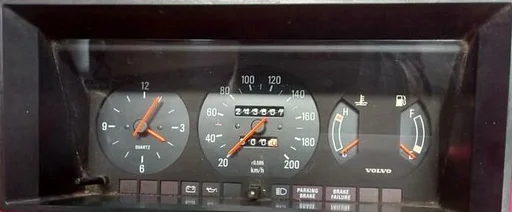Volvo Kilometerteller klok 240+260 VDO K6241 (electronisch) Ruil Volvo onderdeel nr 1384975R
