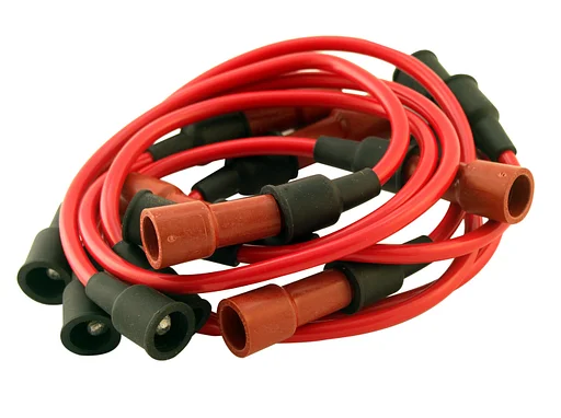 Volvo Bougiekabelset 164 B30A+E incl bobinekabel ROOD  silicon 275663 275659 Volvo onderdeel nr 275659