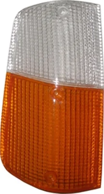 Volvo Glas knipperlicht 240+260 rechts oranje/wit -1980 richtingaanwijzerglas 240 260 3 schroef bev Volvo onderdeel nr 1215711