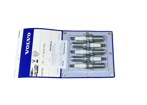 Volvo bougie set OEM ref 30650843 FGR6NQE0 LFR6D V50 C70 S40 C30 zonder turbo Volvo onderdeel nr 30637385_B