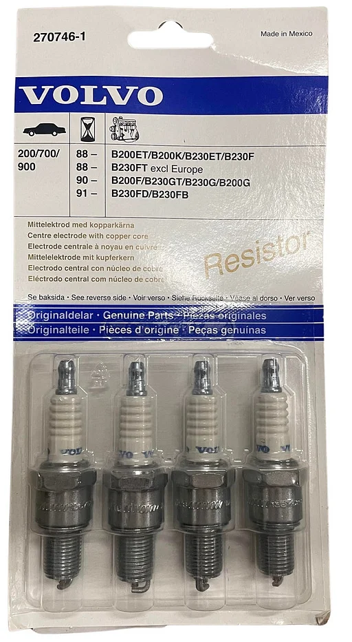 Volvo Bougie  940-960 B200F-B200G-B230F-B230FB-B230FK-B230FT-B230G/T NGK 1367528 Volvo onderdeel nr 270746_B