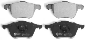 Volvo rem blokkenset voor  16 inch V70n S60 S80 Xc90  links en rechts OEM ref 30769122 30793231 30793265 Volvo onderdeel nr 274285_B