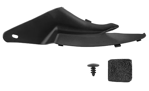 Volvo Dakrand Goot rail sier strip voor links S80 bij a-stijl Volvo onderdeel nr 8663892_B