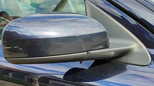 Volvo Spiegel glas met tape linksgestuurd rechts S60 V70 S80 los glas zonder kunststof achterkant Volvo onderdeel nr 82434720-1