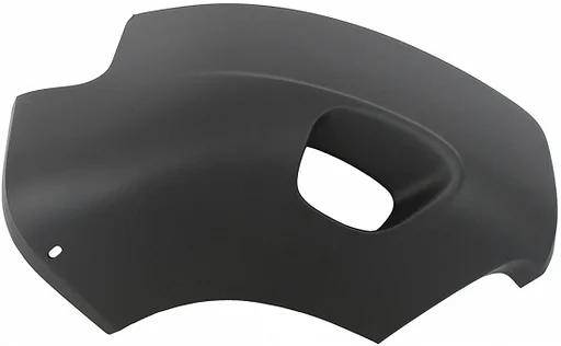 Volvo zij bumper onder Xc90 rechts grijs kunststof hoek deel en sleepoog afdek kap 2003-2006 Volvo onderdeel nr 8648335_B