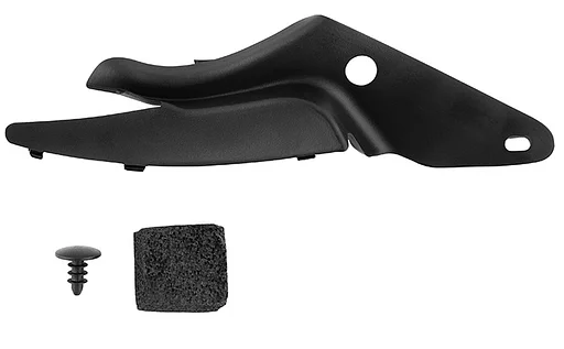 Volvo Dakrand Goot rail sier strip voor rechts S60 V70 Xc70 voor hoek bij het scherm/a stijl zwart rubber driprail Volvo onderdeel nr 8663896_B
