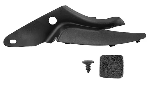 Volvo Dakrand Goot rail sierstrip voor links S60 V70 Xc70 voor hoek bij het scherm en a stijl zwart rubber driprail Volvo onderdeel nr 8663894_B