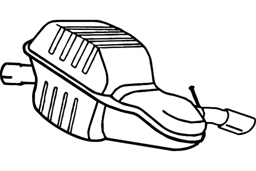 Volvo Achter demper  Volvo onderdeel nr P7839