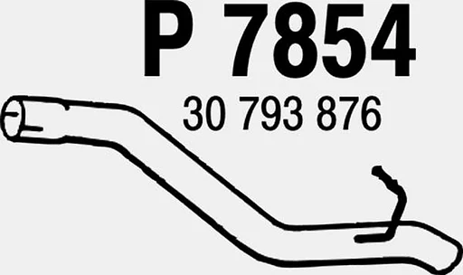 Volvo achter pijp  Volvo onderdeel nr P7854