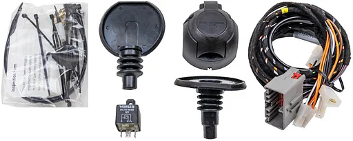 Volvo 7 polige  kabel set trekhaak Xc70 met grijze stekker Volvo onderdeel nr 8943L25E