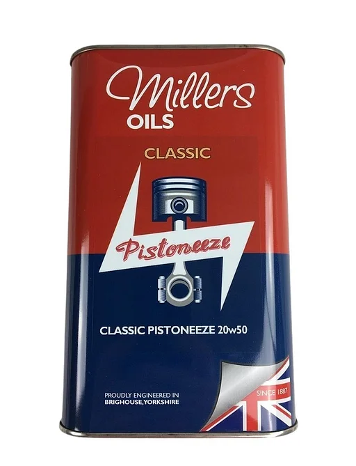 Volvo Millers olie 20W50 classic mineraal 1 liter verpakking 140  145  164  Amazon 121  Amazon 122 S  Amazon 220  C202  C303  P 1800  P 1800 E  P 1800 ES  P 210 Duett  Pv 444  PV 445 DUETT  Pv 544 Volvo onderdeel nr MIL2