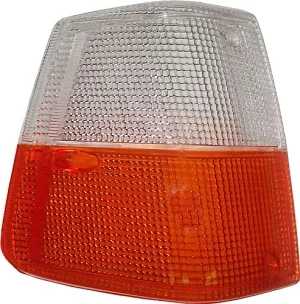 Volvo Glas knipperlicht 240 242 244 245 Rechts oranje/wit 1981+ richtingaanwijzerglas 240 260 Volvo onderdeel nr 1307454