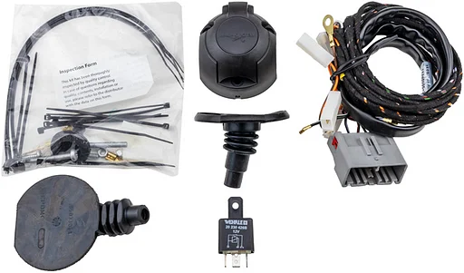 Volvo 7 polige  kabel set trekhaak S80 1996-2006 met grijze stekker Volvo onderdeel nr 8943L17E