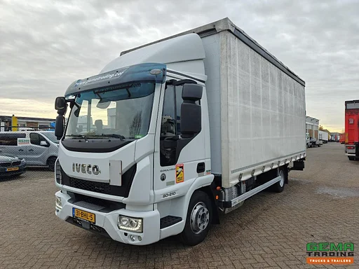 Iveco 80-210 Eurocargo 4x2 Tageskabine Euro 6A – Schiebeplanenaufbau/Dach 6,6 m – Ladebordwand 1500 kg