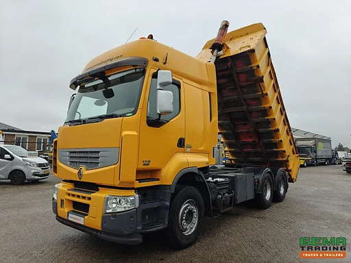 Renault Premium Lander 450 6x4 Slaapcab Euro5 - Kipper/Trekker - DubbelGebruik - Rockinger - 160.000km