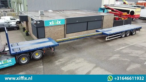 Doll 3-ass. Vlakke uitschuifbare oplegger // Naloop gestuurd // 14090