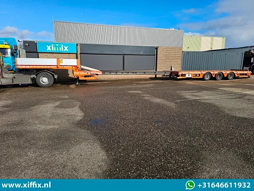 Faymonville 3-ass. Uitschuifbare semi dieplader // Naloop gestuurd