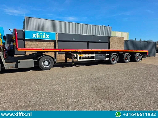 Faymonville 3-ass. Vlakke dubbel (2x) uitschuifbare oplegger // 3x gestuurd