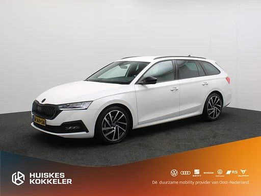 Skoda Octavia station wagon Sport Business 1.0 eTSI 110pk DSG automática carro de reboque Adaptive Controle de cruzeiro, navigatie, Parkeersensoren, Stuurwiel verwarmd, LED verlichting, Stoelverwarming, ar condicionado App connect