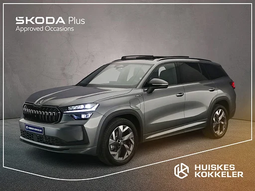 Skoda Kodiaq 1.5 TSI PHEV 204pk DSG automatik AHK panorama dach Adaptive Tempomat, Achteruitrijcamera, Elektrische achterklep, navi Sportline Business