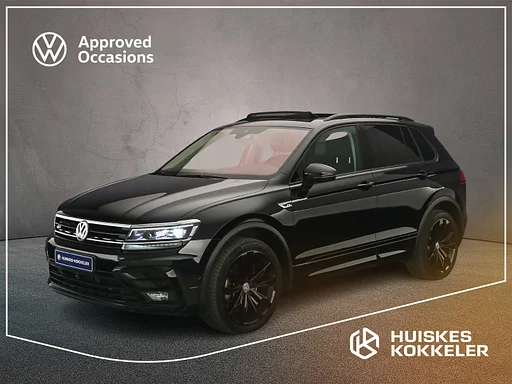 Volkswagen Tiguan Highline 2.0 TSI 190pk 4-Motion DSG automatyczna Dach na dachu Lederen bekleding, Black style, 360 kamera Adaptive Tempomat, Head up display, DYN audio