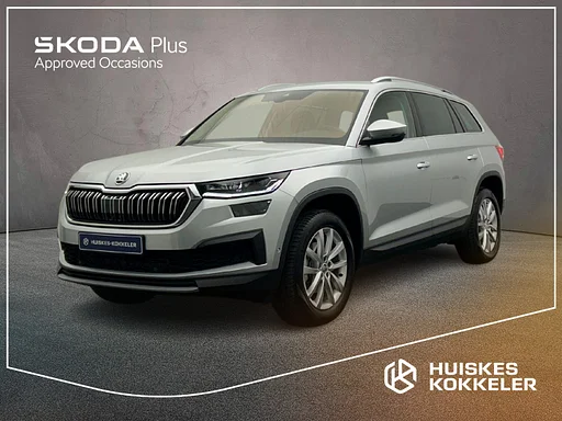 Skoda Kodiaq 1.5 TSI 150pk DSG automatic trailer coupling Lederen bekleding, cruise control, navigatie, 360 camera Achteruitrijcamera Verwarmde voorruit Business Edition Plus
