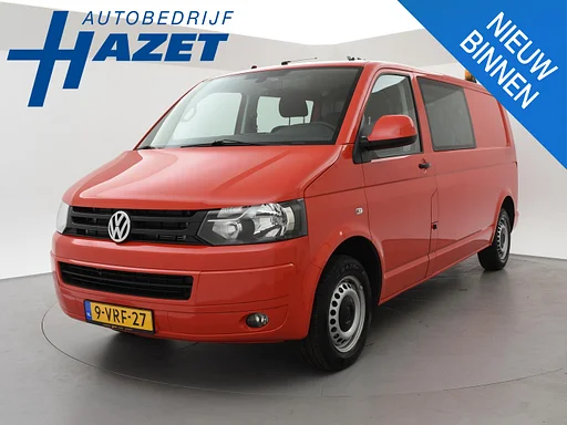 Volkswagen Transporter 2.0 TDI L2H1 *30.291 KM!* DUBBEL CABINE - MARGE 1e EIGENAAR | 5-PERS | TREKHAAK | AIRCO