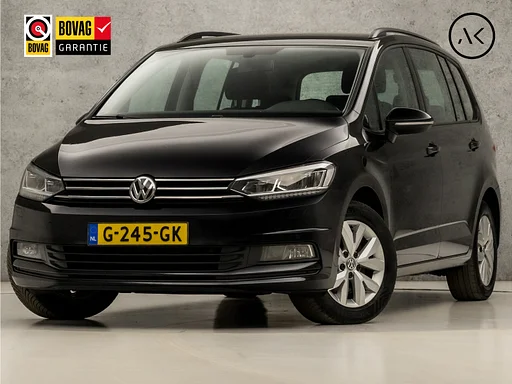 Volkswagen Touran 1.4 TSI Highline 7 miejsc 150Pk automatyczna (APPLE CARPLAY, GROOT NAVI, CLIMATE, STOELVERWARMING, SPORTSTOELEN, PARKEERSENSOREN, ADAPTIVE Tempomat hak holowniczy NIEUWSTAAT)